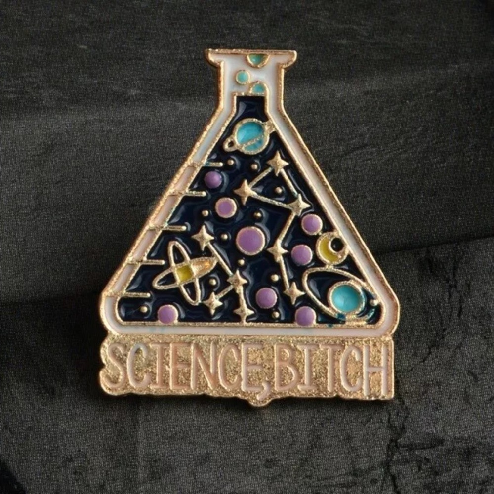 Science Beaker Enamel Pin - Picture 3 of 6